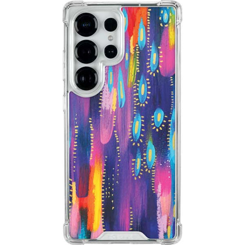 Kaleidoscope Brush Stroke by Etta Vee Galaxy S25 Ultra Clear Case